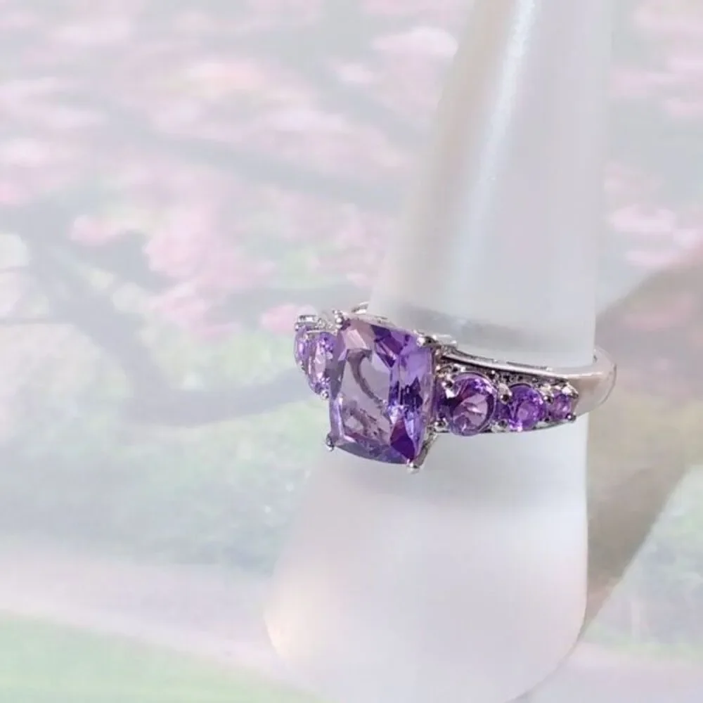 Vintage seven amethysts